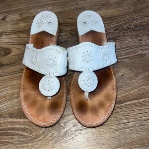 Jack Rogers -  White Original Jack’s Women's Sandals size W8